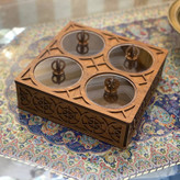 جعبه پذیرایی مدل چوبی نفیس