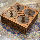 جعبه پذیرایی مدل چوبی نفیس