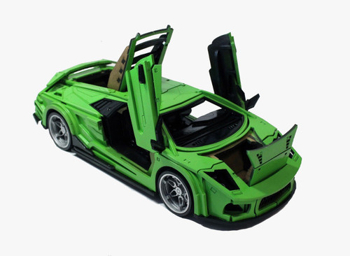 پازل 3Dلامبورگنی گالاردو با ست کامل رنگ آمیزی