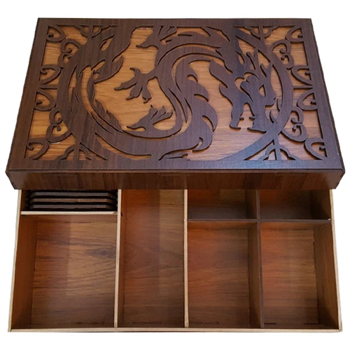 جعبه رومیزی تی بگ و تنقلات و زیر لیوانی مدل nova