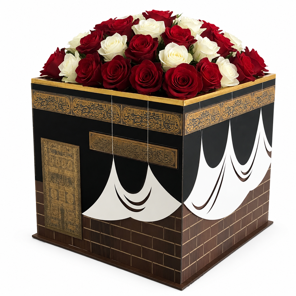 باکس دکوری و گل طرح کعبه